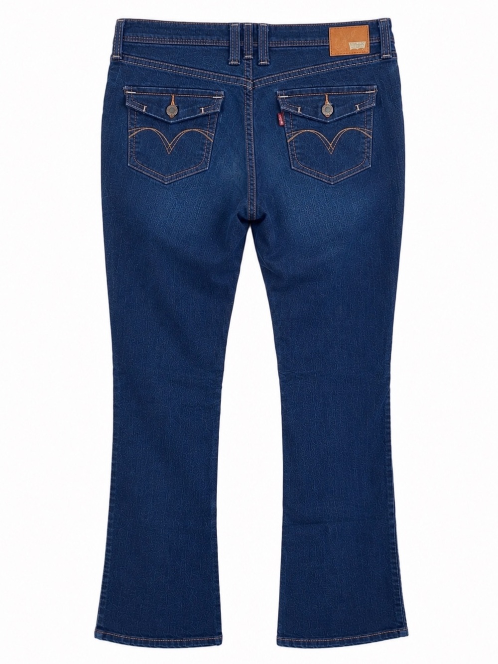 EUC Levi's Demi Curve Low Rise Bootcut Skinny Dark Blue Jeans Women's Size 14 - Picture 4 of 8